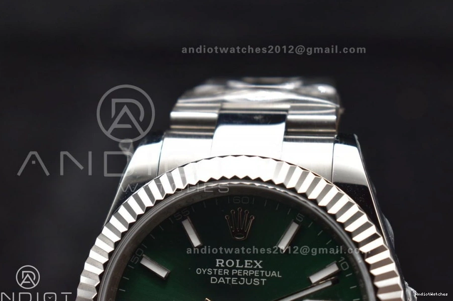 904L Edition 1:1 DIWF Best 41 on Sundust DateJust TravelReady Green Dial 648 Steel SA Bracelet 126334 Oyster 0314